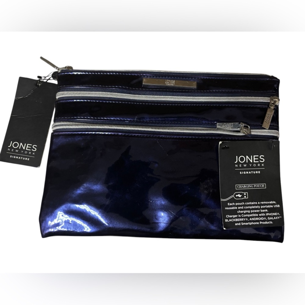 Jones New York Signature Blue Clutch Set